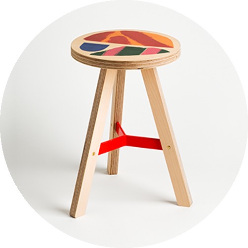 UP x John Booth low Y stool